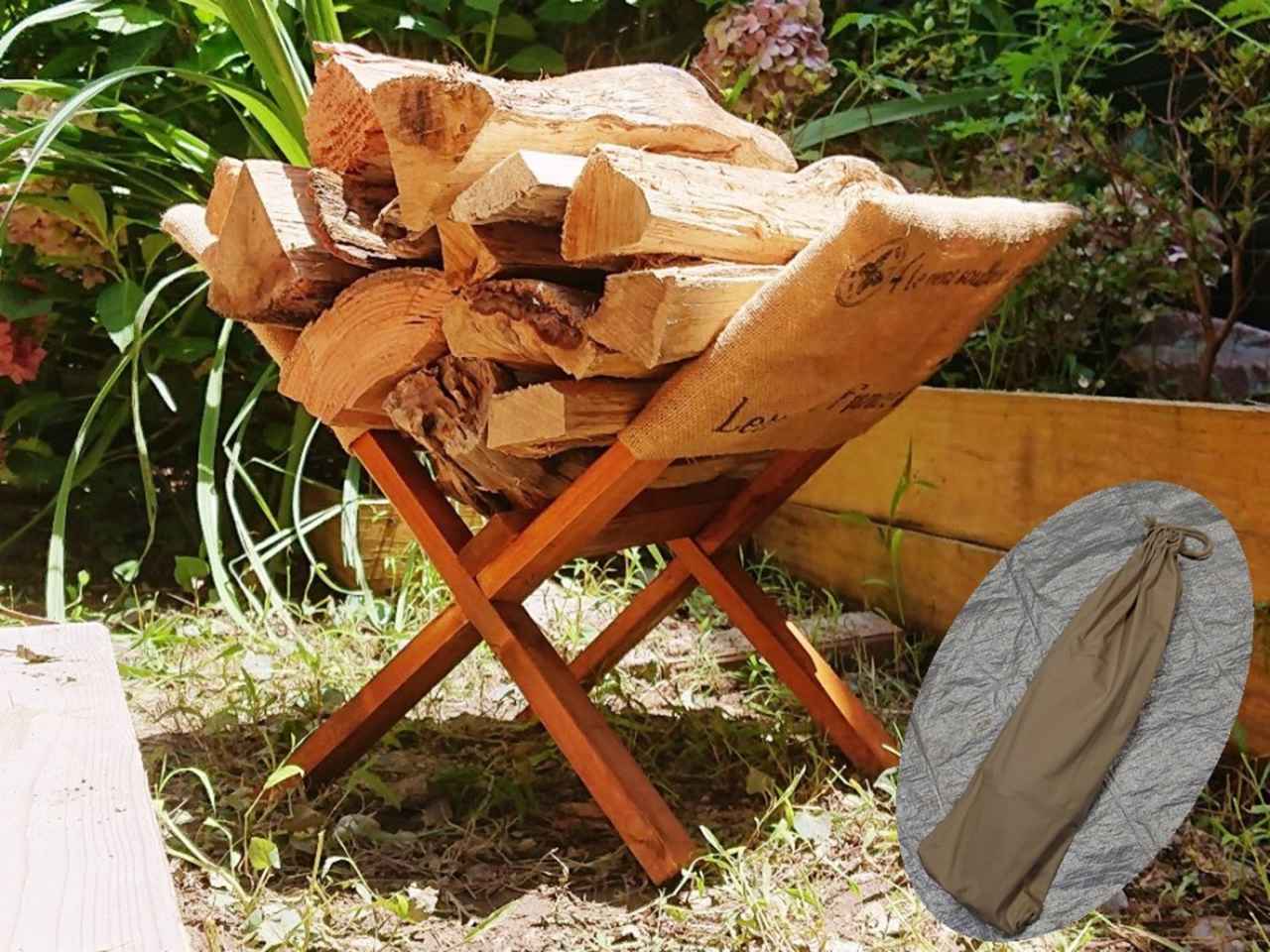 薪スタンド 薪ラック 被りたくない方必見.* 手軽なのにお洒落で実用的