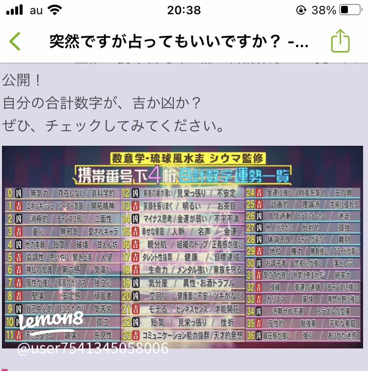 シウマさんの占い口コミ評判！2025年のラッキーナンバーは？数字一覧 携帯下