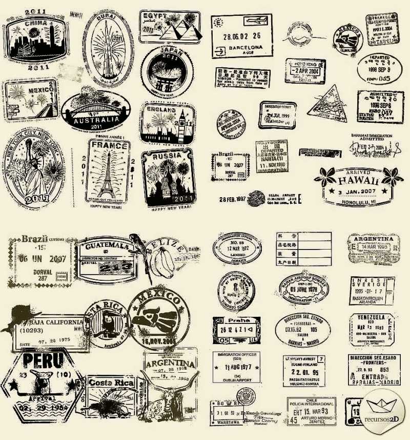 パスポートに押される世界の入国・出国スタンプをご紹介！EU、アジア、中東など