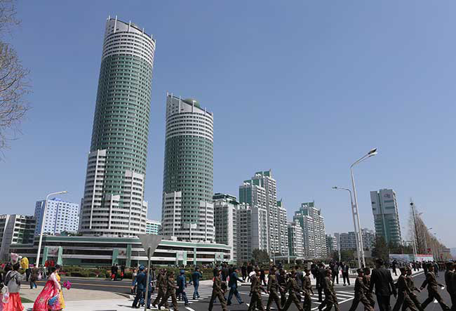 きれいに整備された平壌の街東亜日報