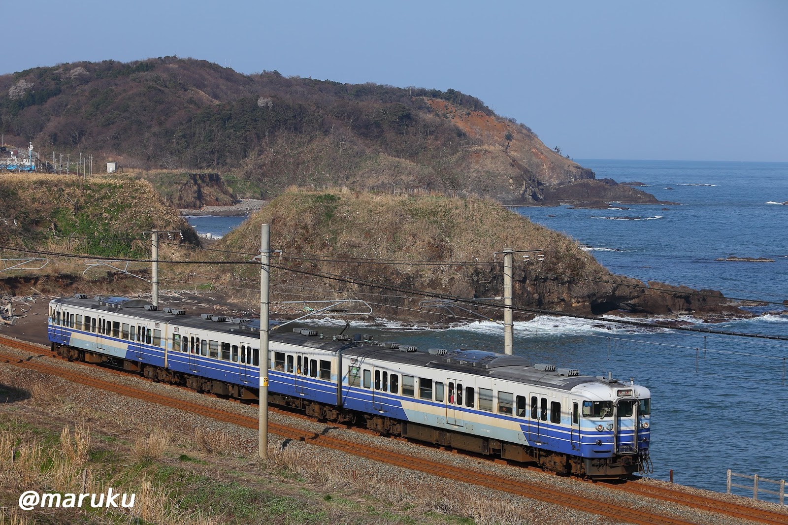 信越本線 青海川－鯨波福浦八景- 鉄道撮影地メモ 駅間ロケ専門by 六甲１号
