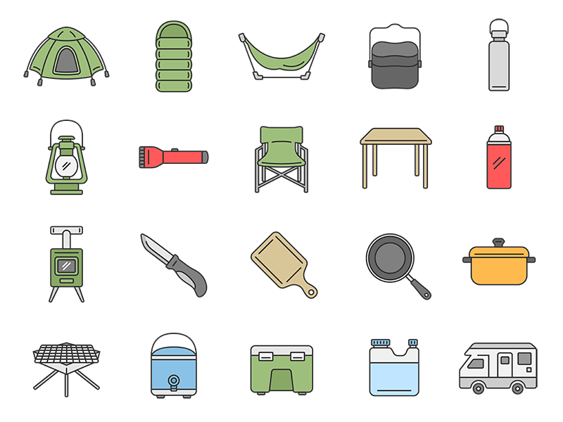 ゴールデンウィークにピッタリ！アウトドアイラスト10選 商用OK