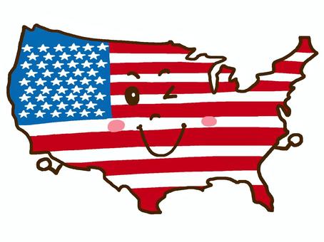 フリーイラストアメリカの地図パブリックドメインQ：著作権フリー画像素材集