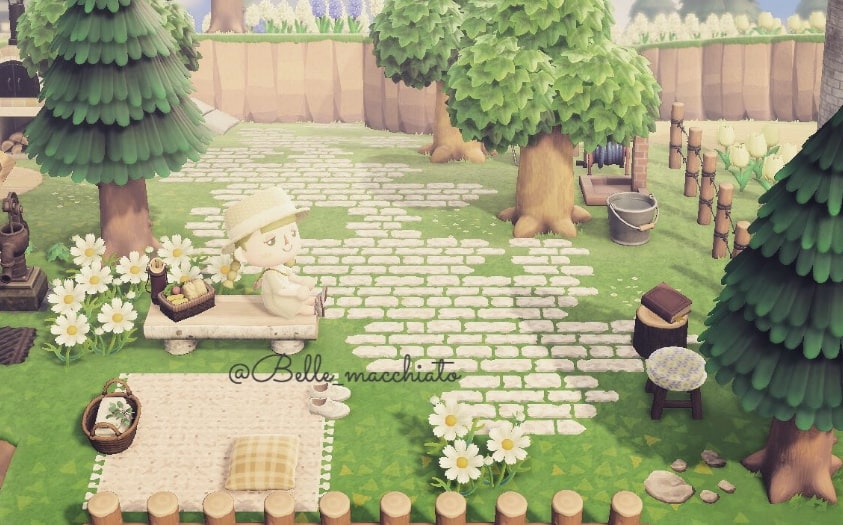 あつ森 5×5マスの外レイアウト作り方