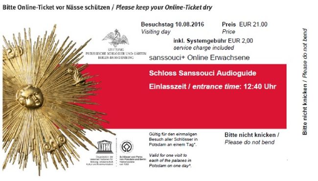 サンスーシ宮殿を楽しむ