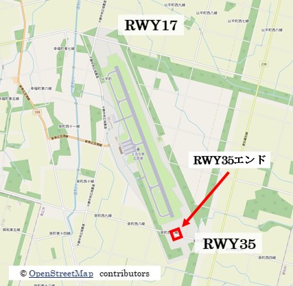 帯広の飛行機撮影ポイント RWY35エンドMGT Greenjet 飛行機撮影記