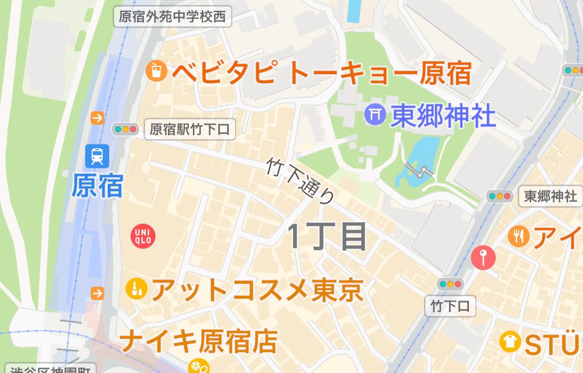 竹下通り公式マップ～原宿最新情報～ イラストマップ