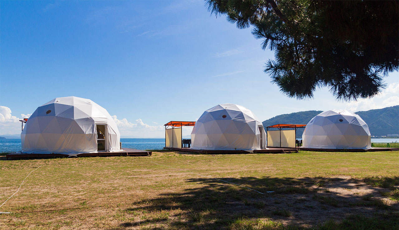 ドーム型テント クリア