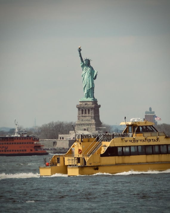 ニューヨーク観光 前編無料フェリーで『自由の女神像』を見て来ました♫ 母子世界一周小3息子と母子世界一周ビジネスクラス