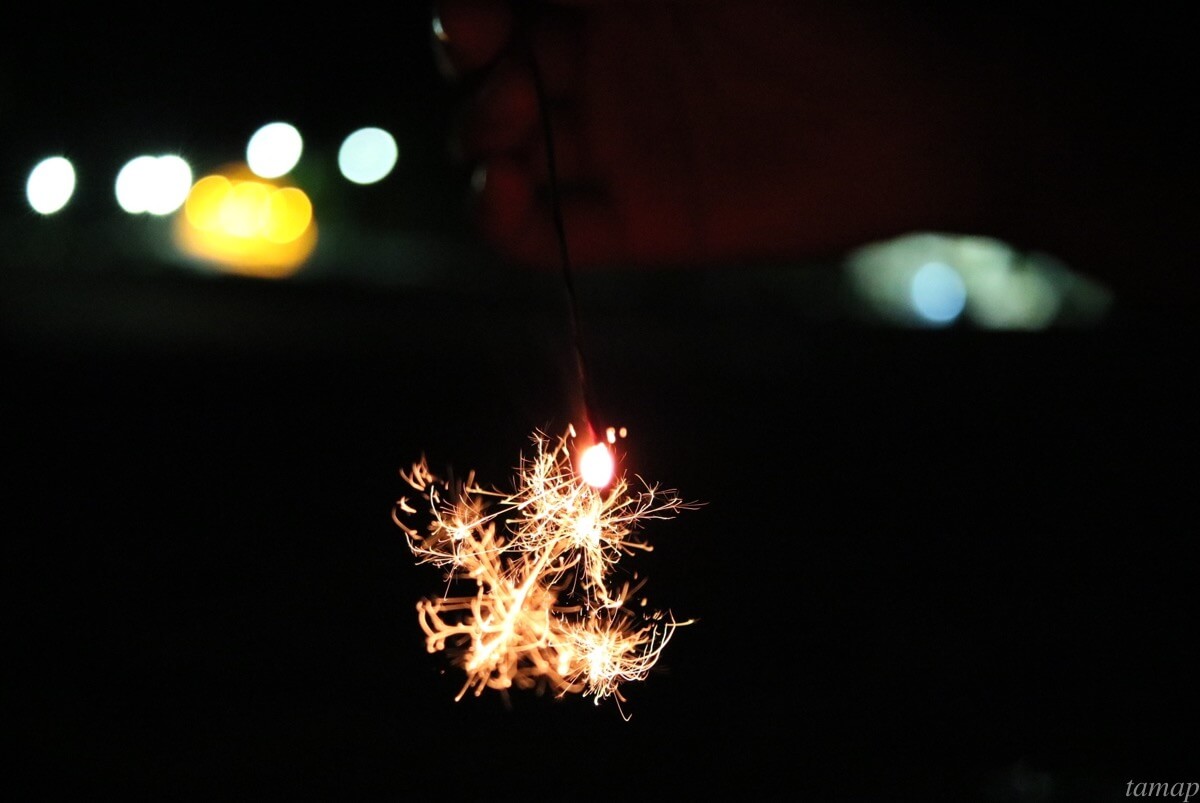 相模川三川合流地点河川敷花火TikTok