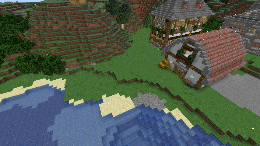 初期に作ったブランチマイニング場から水族館までの川と川沿いの道を整備トラップドアに珊瑚のせると綺麗なままなのを教えてもらったので浮かべてみたら、睡蓮みたい～ マイクラ装飾技色々あって奥が深い！ Version :JAVA 1.17.1 Shader : BSL v8.1minecraft