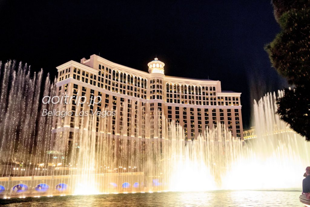 ベラージオの噴水ショーが歌舞伎バージョンに