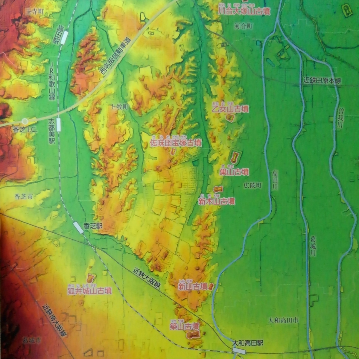 百舌鳥古墳群自転車周遊マップ 堺市