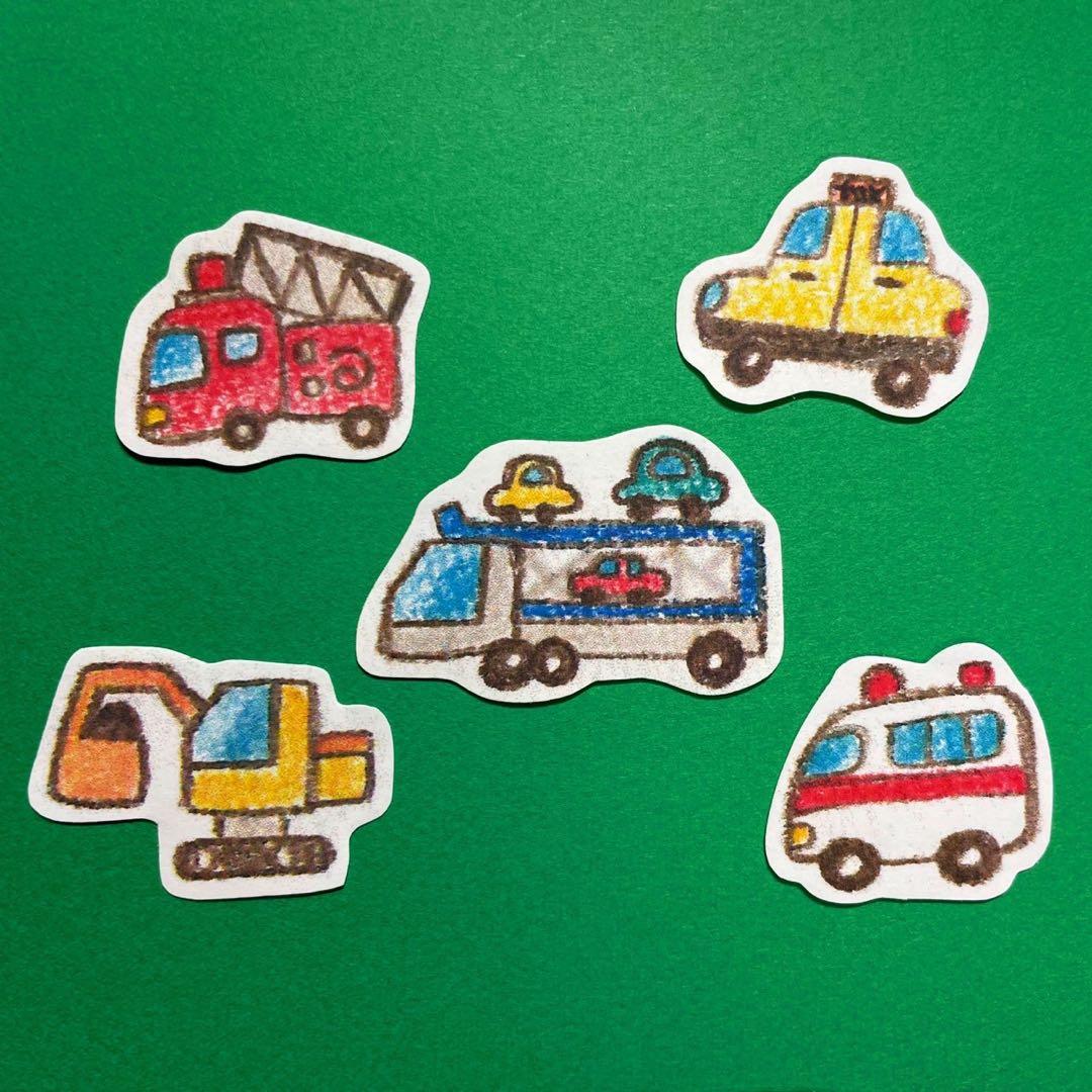 青い車のおもちゃの無料 フリー イラストかわいい手描きの無料素材「てがきっず」保育園・小学校・介護施設にぴったりのフリー素材イラスト