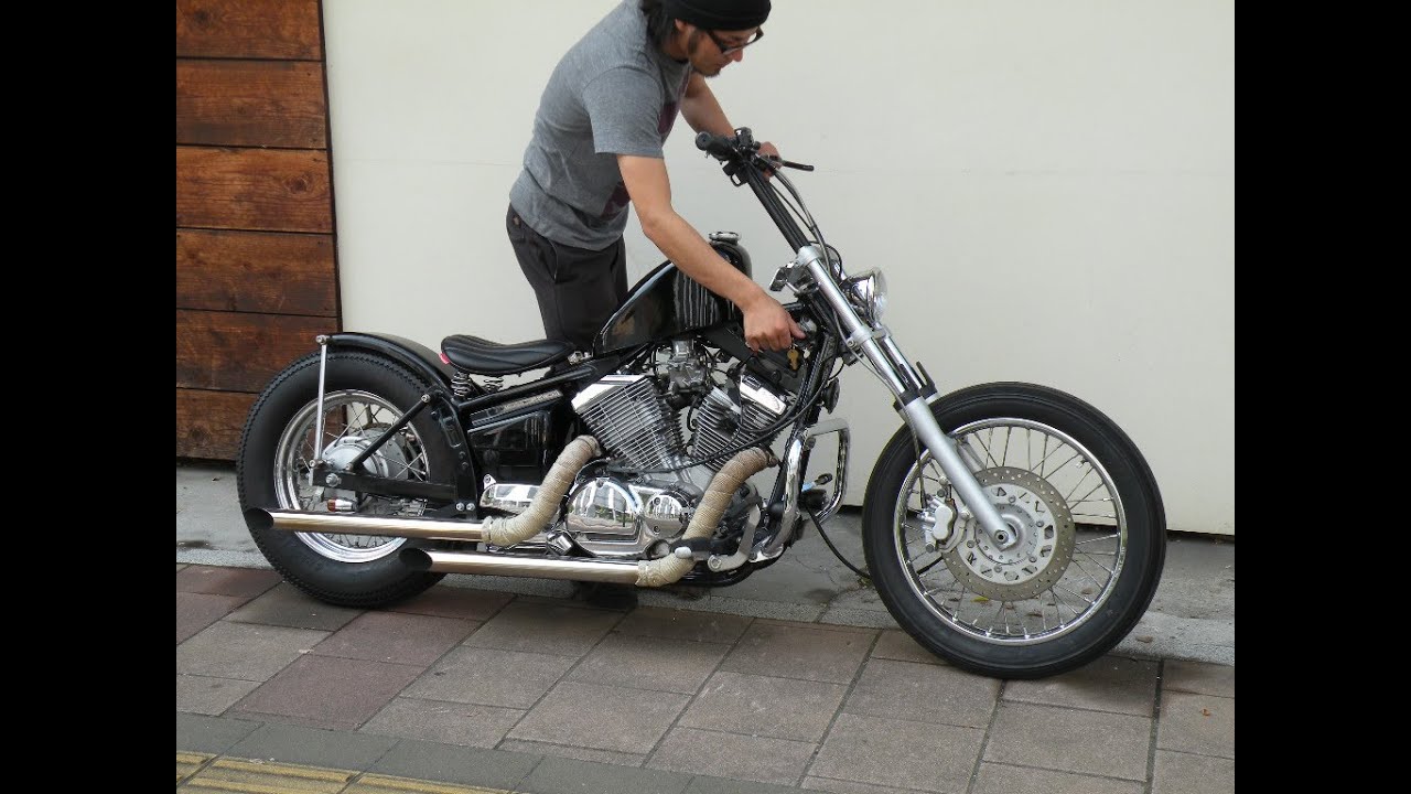 ビラーゴ250 フルカスタム カフェレーサー チョッパー ドラッグ グラストラッカー vツインマグナ250 ドラッグスタ