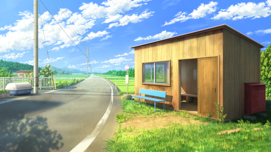 田舎のバス停 写真素材4588745- フォトライブラリ