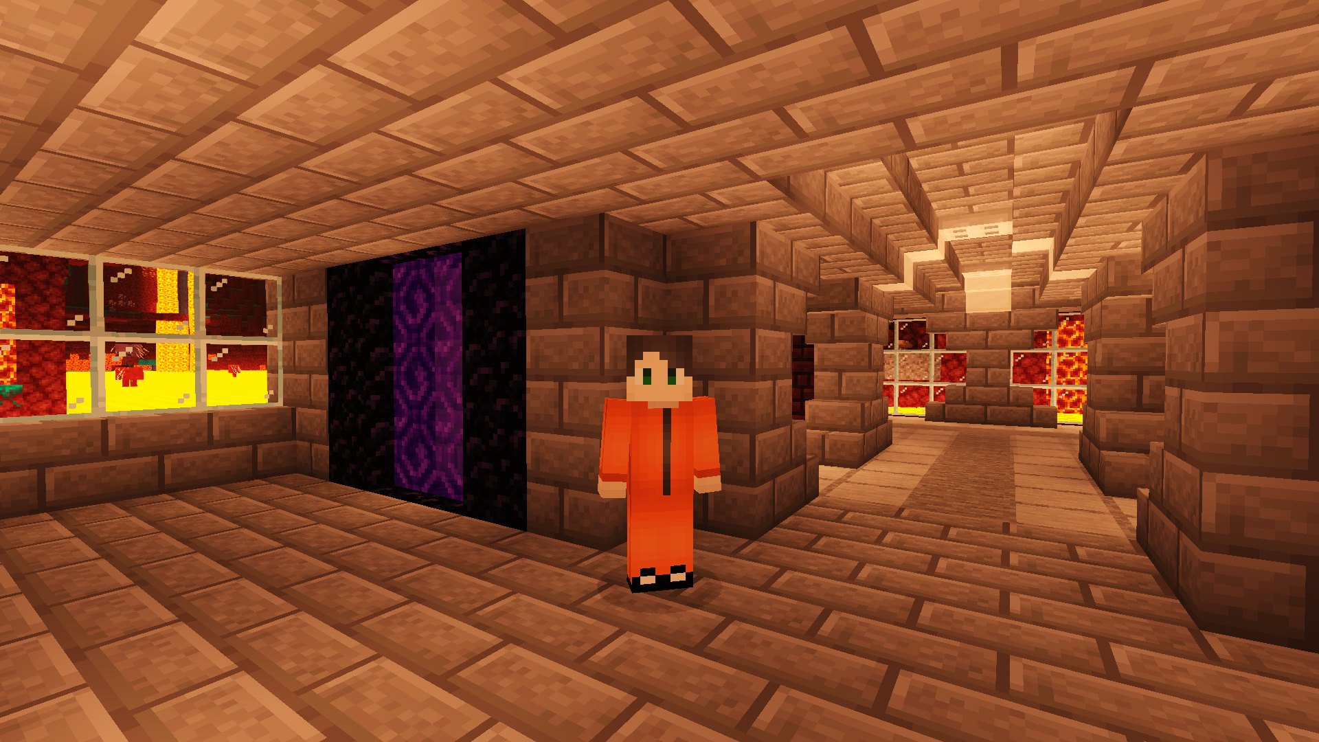 マイクラ オシャレすぎる和風建築のネザーポータルマイクラ速報