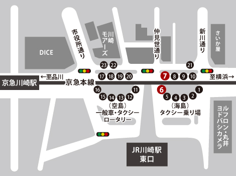 川崎駅東口 - かしまだ運輸区