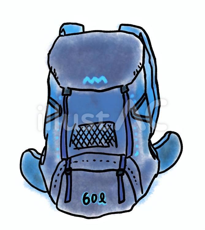 登山、アウトドア、キャンプやグランピングなどで使える、ゆるかわな「リュック」ベクターイラストのイラスト素材67009433- PIXTA
