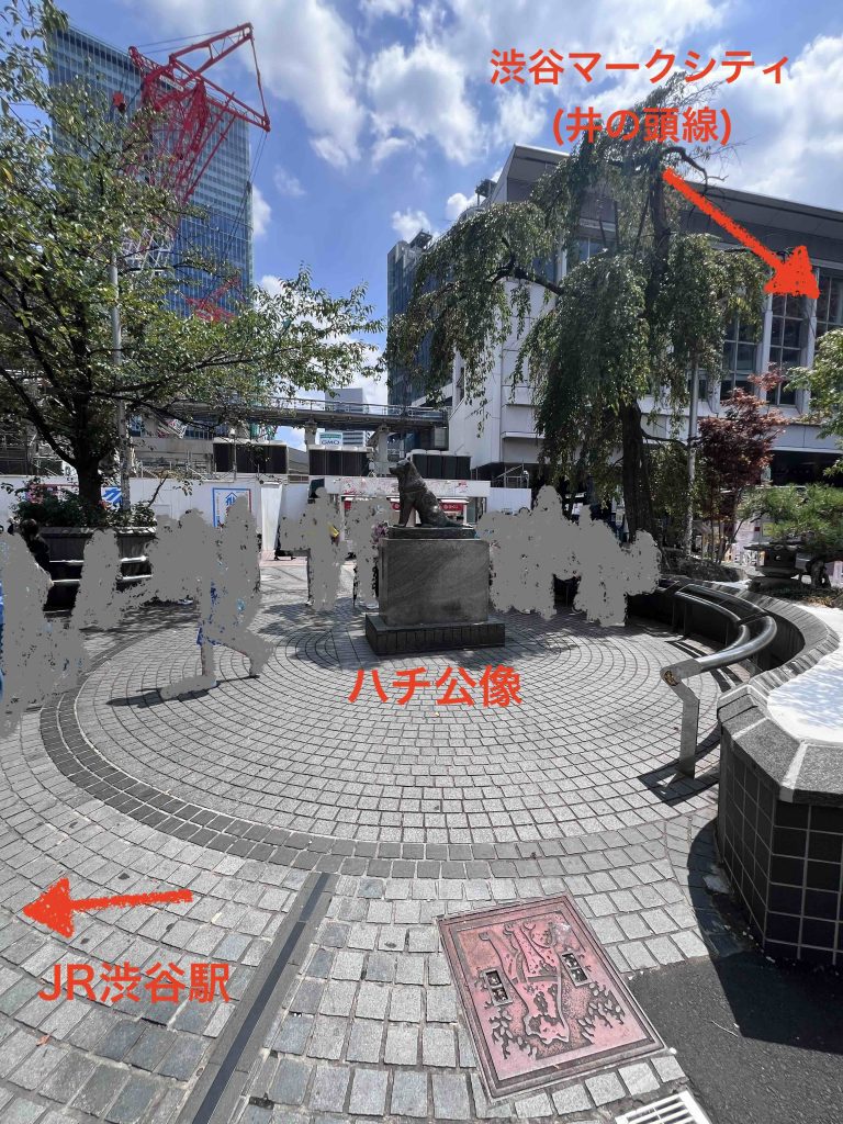 渋谷駅に着いてからハチ公口への行き方