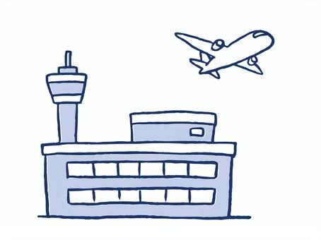 空港カウンターのキャビンアテンダントのイラスト無料のフリー素材 イラストエイト