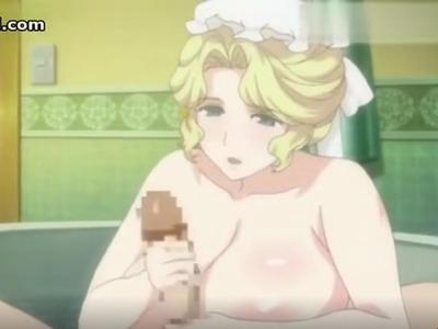 エロアニメ 爆乳のぽっちゃりエロい人妻が汗だくセックス -