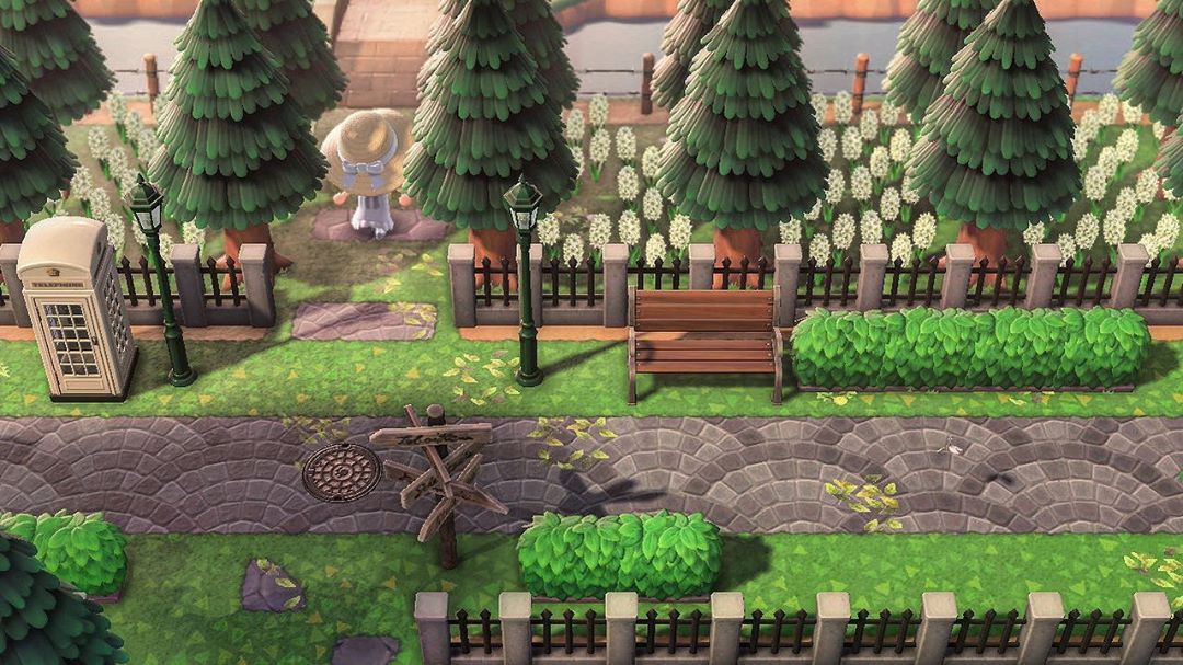 あつ森 新しい島の飛行場前を自然豊かな街風に作る：地図から作る島クリエイト2 島クリエイト