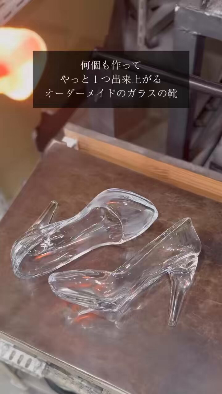 オリバーガルアート ディズニー実写版シンデレラガラスの靴 ディズニーとスワロフスキーが本物の“