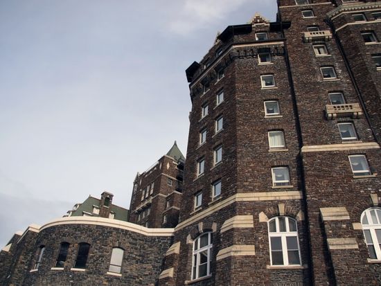 カナダ、カナディアンロッキー バンフの街＆滞在ホテル ザ・フェアモント・バンフ・スプリングス・ホテル ☆-カナダ・カナディアンロッキー、バンフの街＆滞在 ホテルの景色- ☆