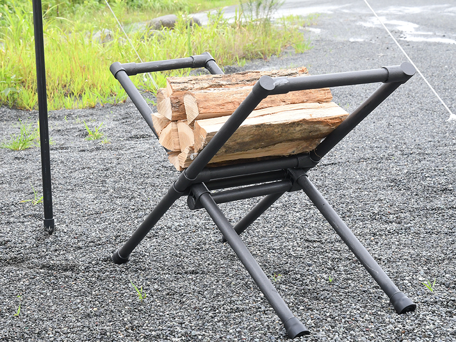 薪スタンド 薪ラック 被りたくない方必見.* TAKE-WARE 薪スタンド - アウトドア・キャンプ
