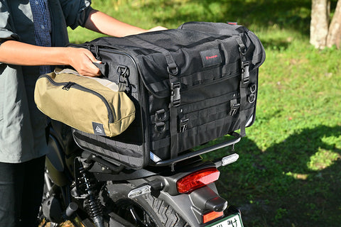 バイクキャンプツーリングでバックパックを楽に背負う方法！コツは肩紐をゆるめず荷重を預けることきゃんぺいのキャンプ語録