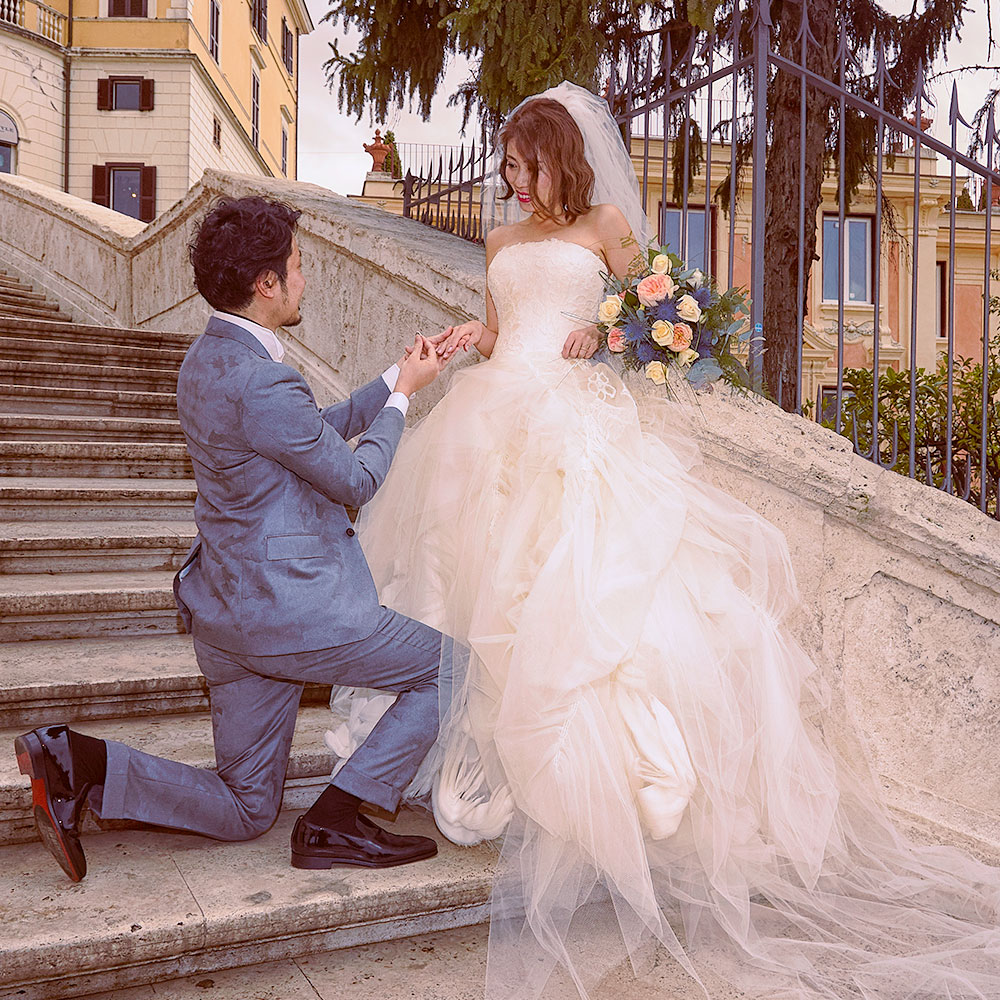 ローマでのフォトウェディングに最適なウェディングドレスレンタル 海外持ち出しOK！ - ミスサブリナ表参道 MISS SABRINA&CO