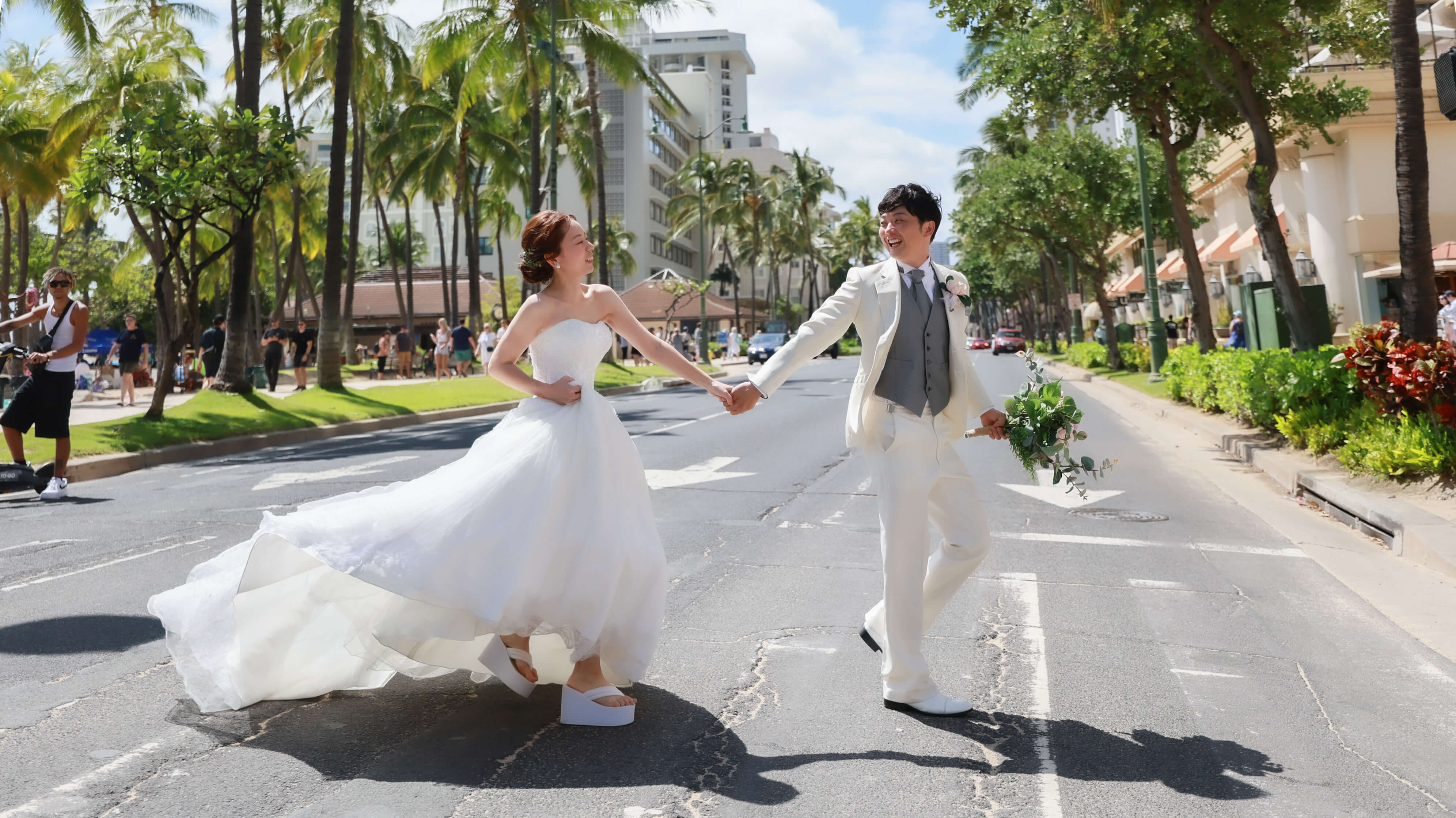 プリンセス・ビーチフォトプランハワイ結婚式・フォトウェディング＆前撮りロイヤルカイラ