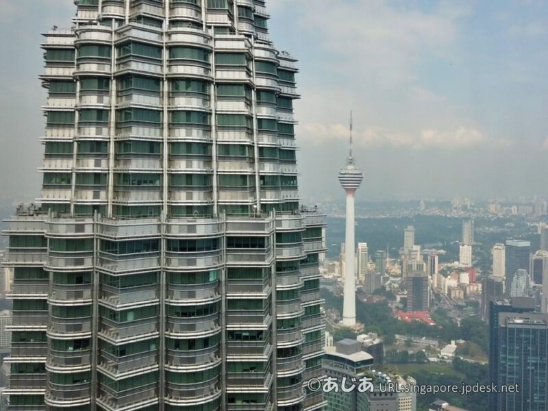 マレーシア クアラルンプールからバスでKLセントラルへ、圧巻のペトロナスツインタワーブリジロックの旅日記