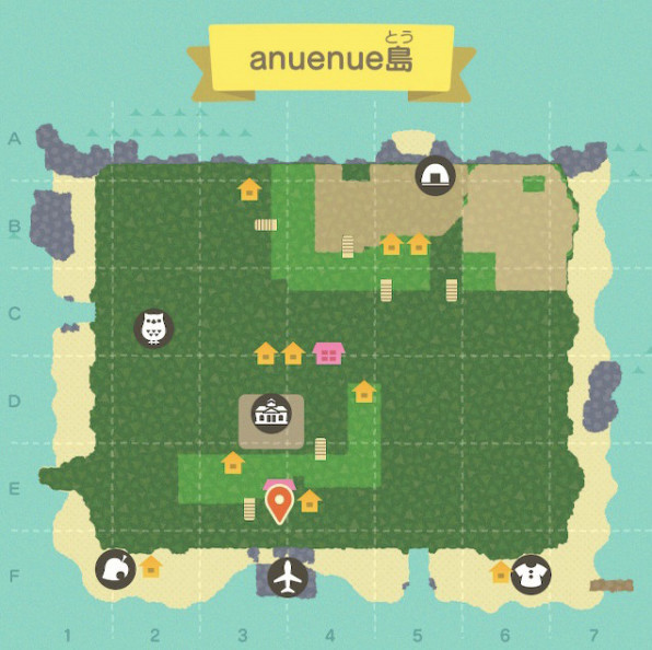 あつ森🌳 新しい島のMAP・構図を考える・作成 マイデザなしの島作り