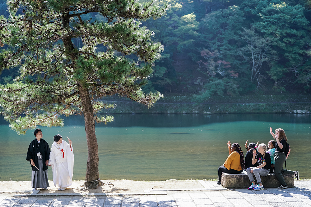 嵐山での前撮りのご紹介京都前撮り＊京weddingロケとスタジオのフォトウェディング