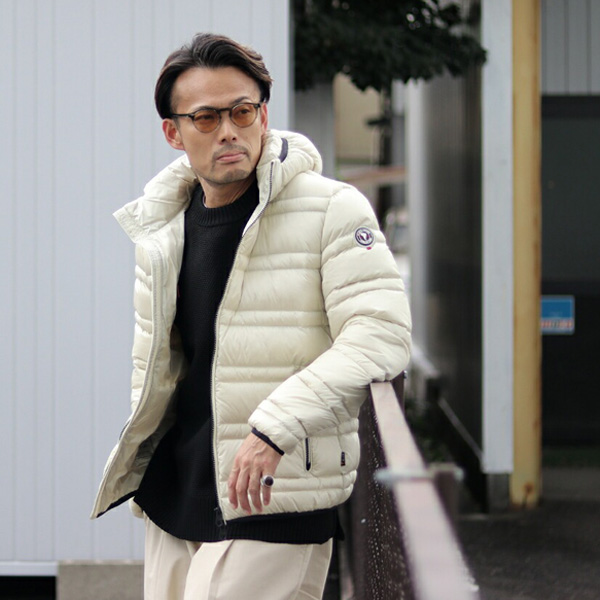 ケープホーン CAPE HORN ダウンコート レディース サンタクルス フーテッド ダウンジャケット ストレッチ セミロング丈 ブル