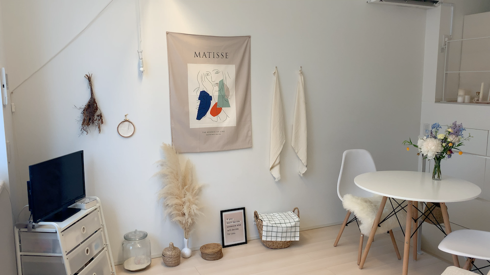 韓国カフェ風の居心地良い部屋紹介