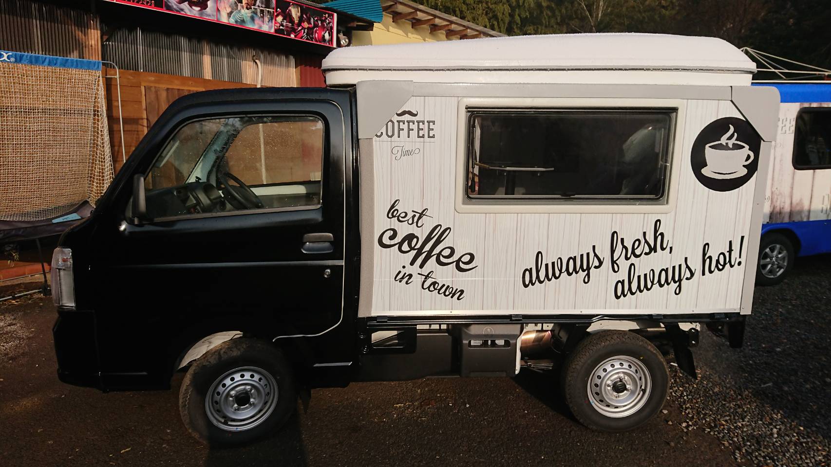 軽トラック積載用キャンピングシェル・キッチンカー製作 移動販売車 ケータリングカー ケータボックス