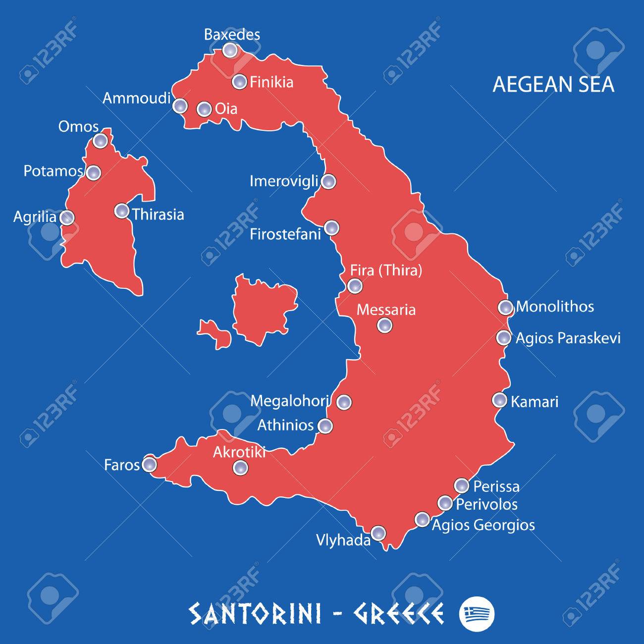 地図あり サントリーニ島の街並みが死ぬまでに行きたい│趣味は旅行byRURU