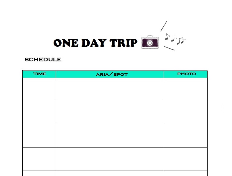 簡単！旅行の日程表 旅程表 「Excel・word・pdf・A4」💗無料ダウンロード「かわいい」雛形・テンプレート素材