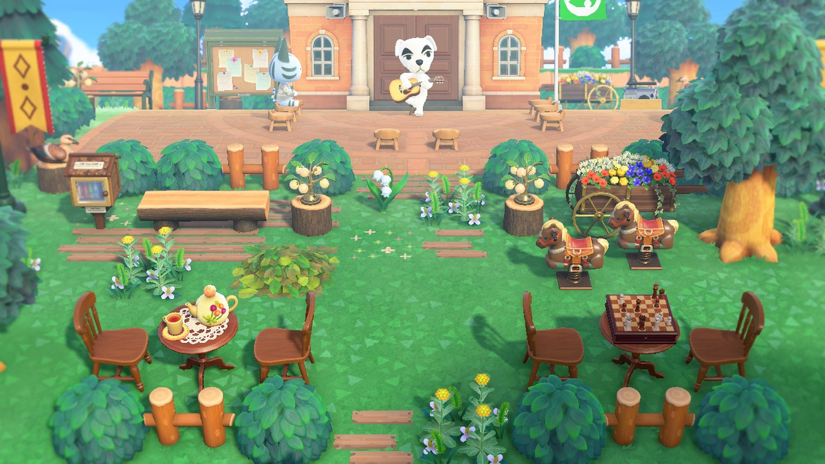 案内所前🌷 今回いつもやらないことをやってみようというチャレンジで、大通りを作りがちな案内所前を封鎖してみました。結果、いまだに案内所から南に抜けようとする癖が抜けない笑案内所が飛行場と近距離ではないんですが、近いほうかなぁ と思うので、前方を封鎖