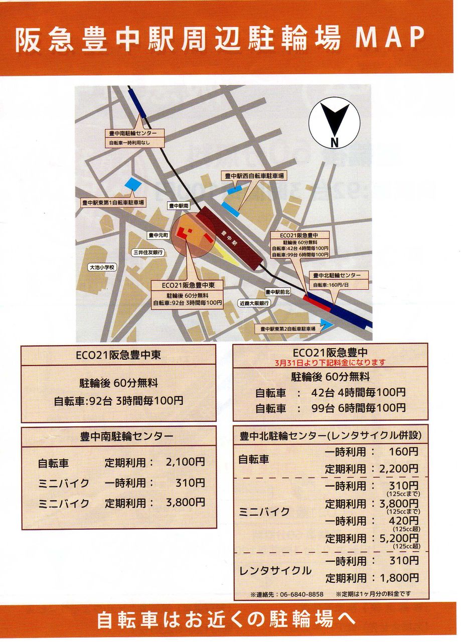 これは気付かんわ 汗 」 豊中駅東側に121台分の自転車駐輪場ができたみたいなので探してみたら