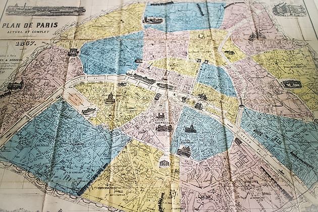 ポスター パリ 地図 インテリア I.F.I ラッピングペーパー 50×70 パリの地図 PARIS MAP2 CR072 イタリア製 :イタリア雑貨adesso - 通販 - Yahoo!ショッピング