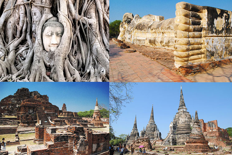 タイ衣装を着て世界遺産のアユタヤ遺跡観光「Wat Chai Wattanaram ワット・チャイワッタナーラーム 」Ramip