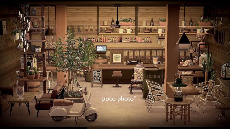 あつ森 ハッピーホームパラダイスでレストランの内装づくり Animal Crossing New HorizonsrestaurantHHP ハピパラ