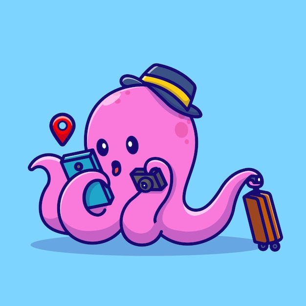 かわいいかわいい女の子旅行漫画イラスト人休日アイコンPremiumベクトル素材