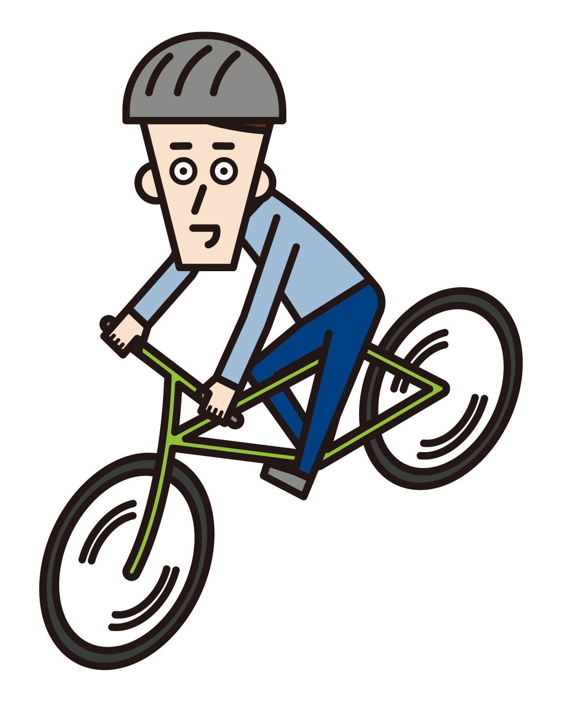 自転車イラストレイン🚂 - イラスト無料素材