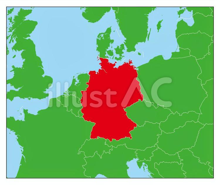 ドイツ行政地図のイラスト素材・ベクター Image 23935762