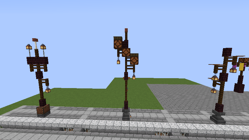 マイクラ 街を華やかにする簡単でおしゃれな街灯デザインまとめ10 - 拳でクラフト